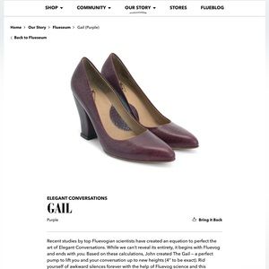 Fluevog Purple Leather Heels Size 6